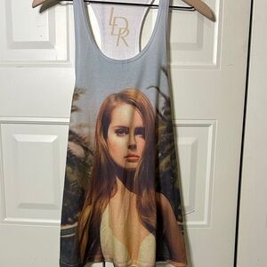 Lana Del Rey Graphic Racerback Tank Top